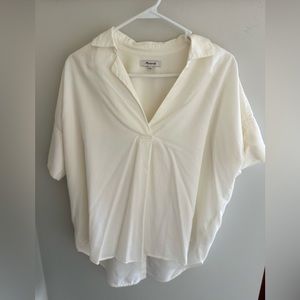 Madewell short sleeve poplin shirt